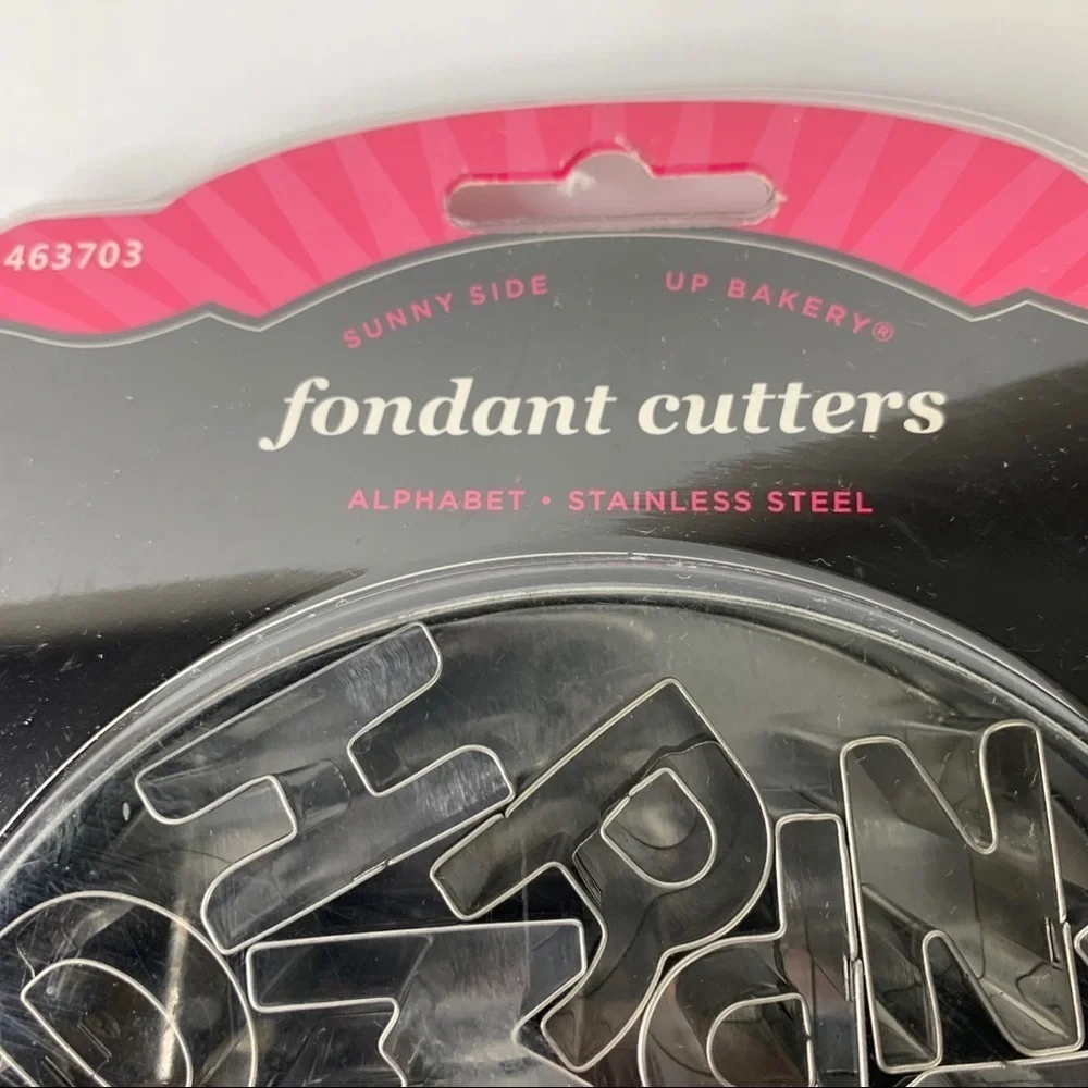 New Stainless Steele Alphabet Fondant Cutters New in Package